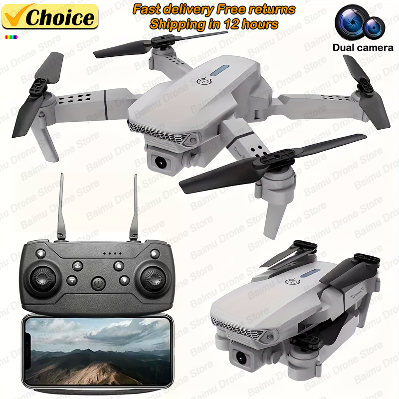 Drone Top Rc - Professional Drone E88 4K Wide-Angle HD