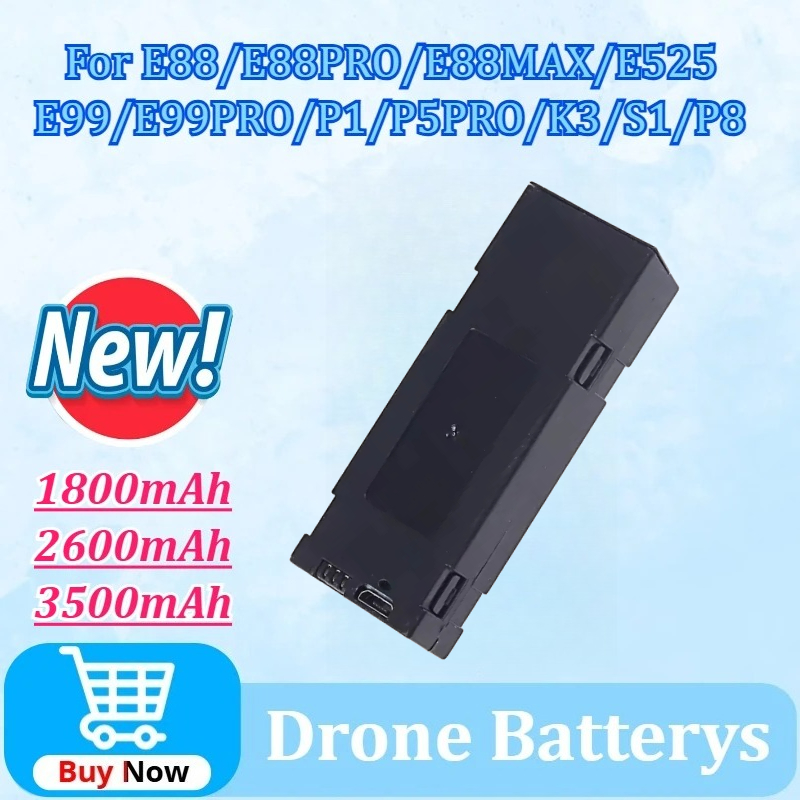 Drone Rc E99 - 3.7V 1800/2600/3500mAh RC Drone Battery Stable