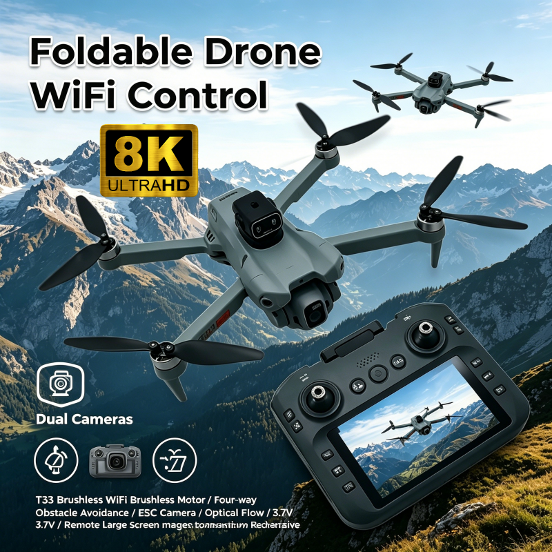 Drone Rc Harness - 2026 New T33 RC Drone 8K