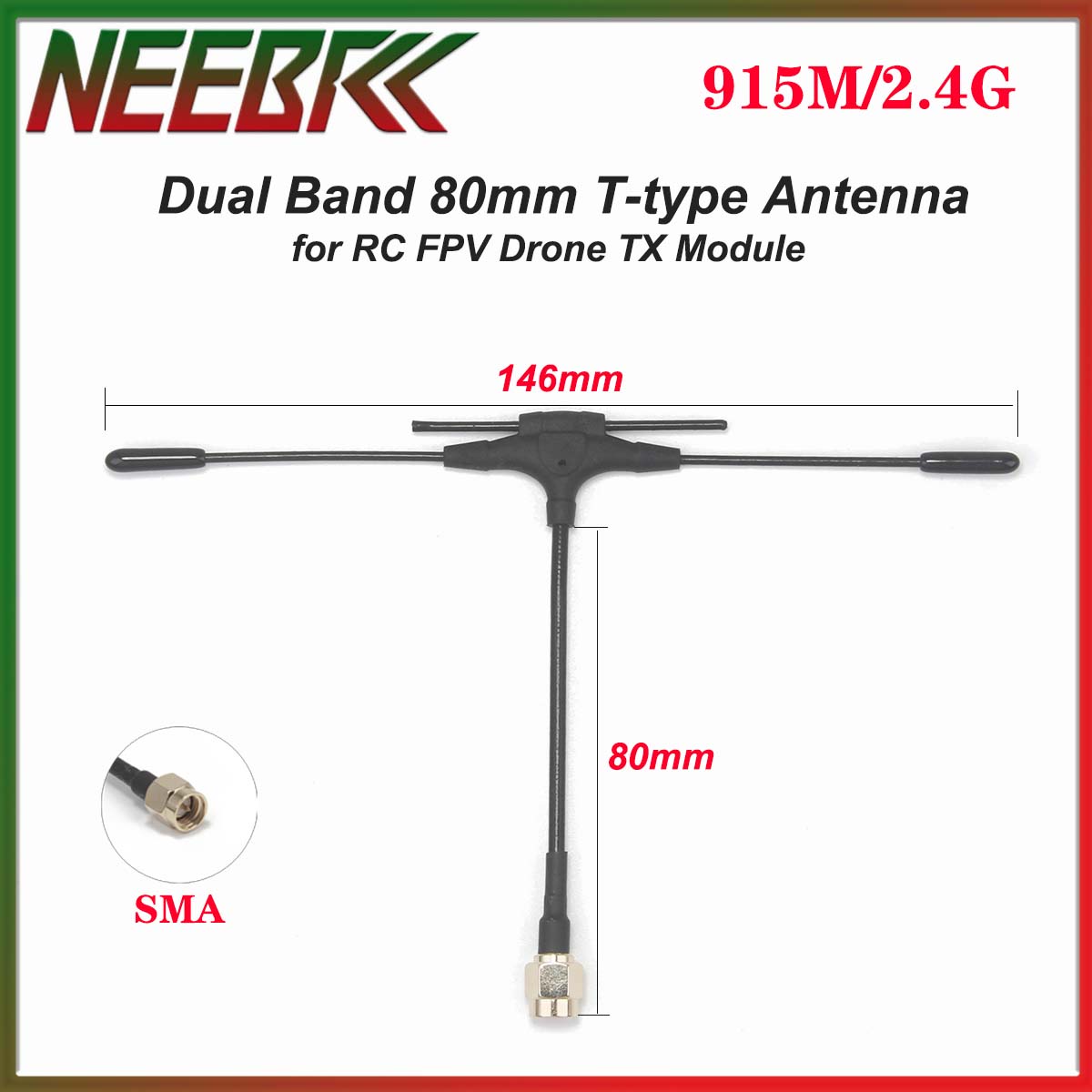 Drone Rc Frequency - NEEBRC 915M/2.4G Dual Band 80mm T-type