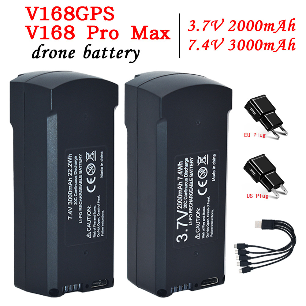 Drone Rc Pro - GPS V198 7.4V 3000mAh Battery RC