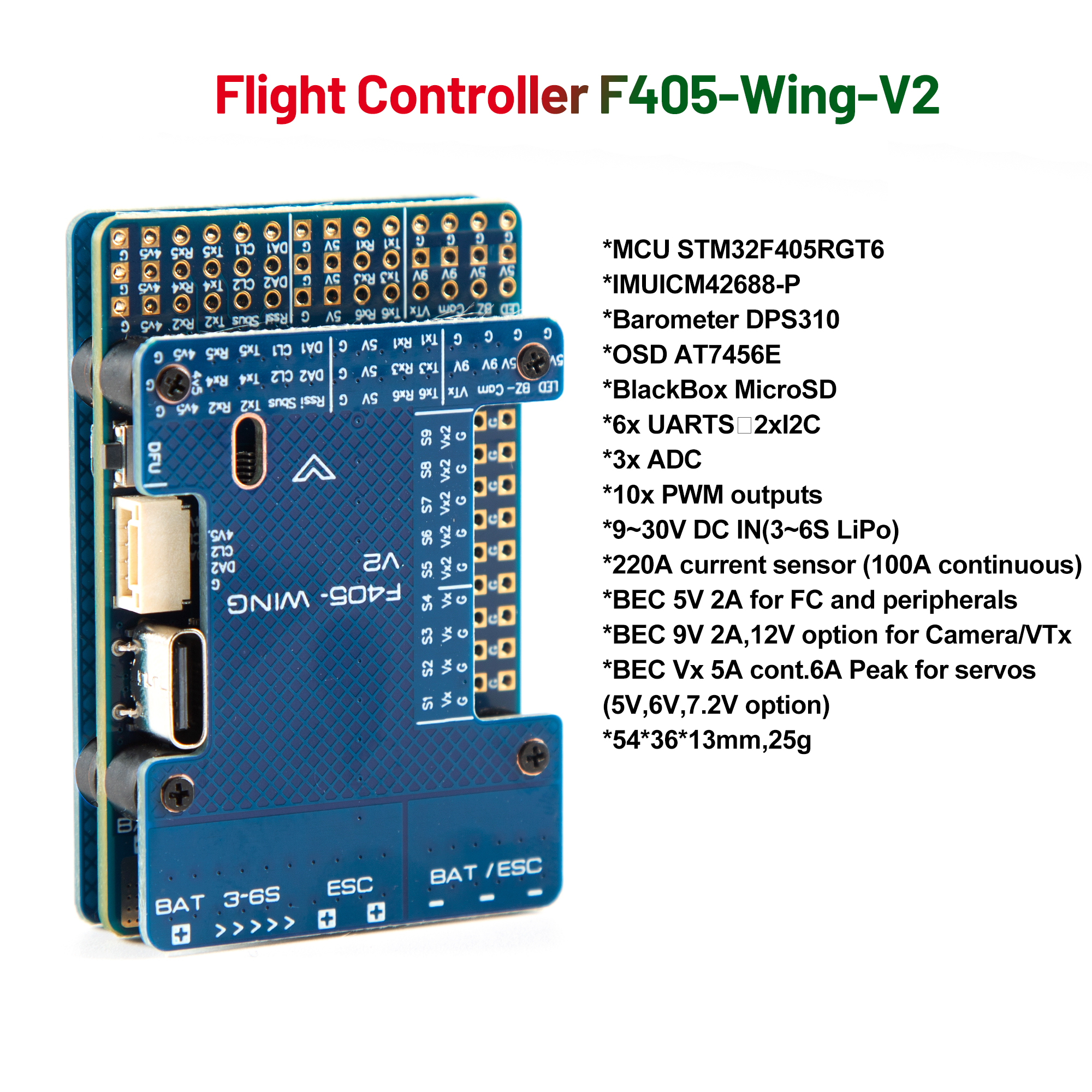 F405 WING V2 FC Flight Control – Drone Rc Flight Controller Bewertung und Preis