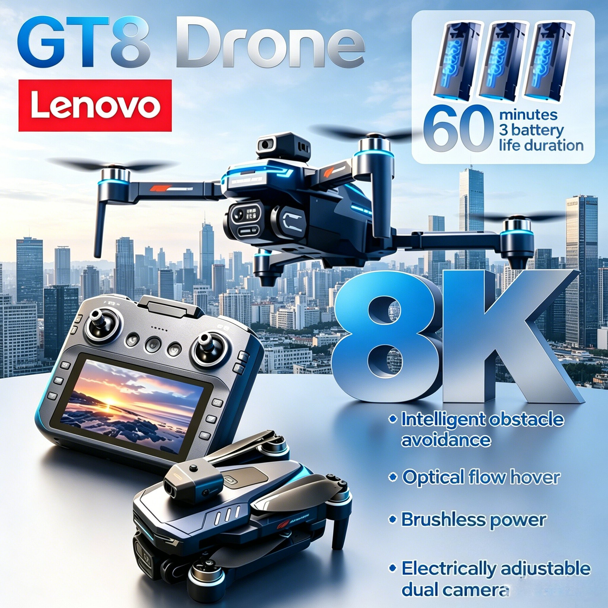 Lenovo GT8 8K HD Dual Camera F – Drone Gt8 Rc Bewertung und Preis