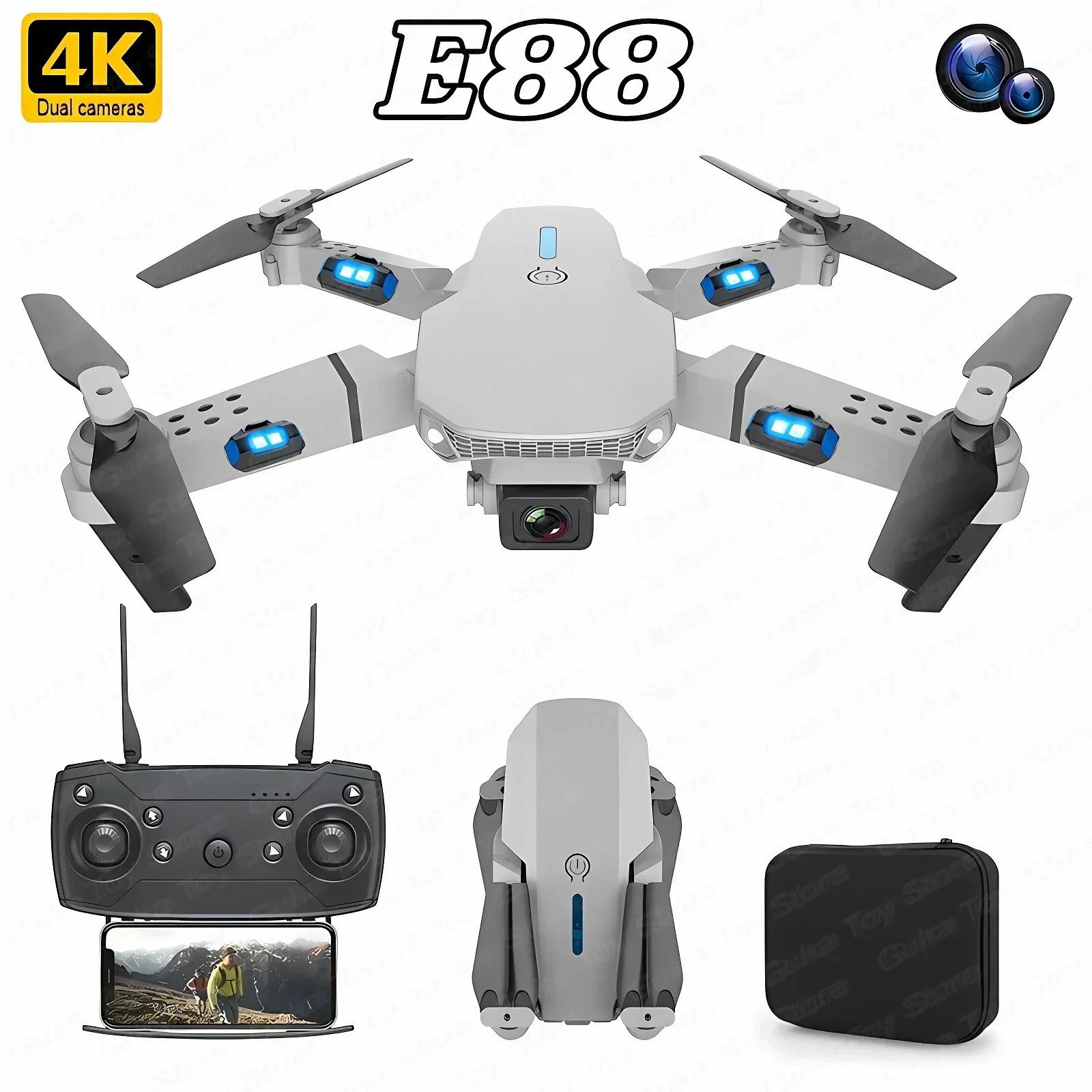 E88 Pro WIFI FPV Drone Wide An – Drone E88 Rc Quadcopter Bewertung und Preis