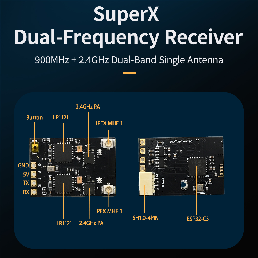 HPXGRC Super X Dual ELRS Recei – Drone Rc Frequency Bewertung und Preis