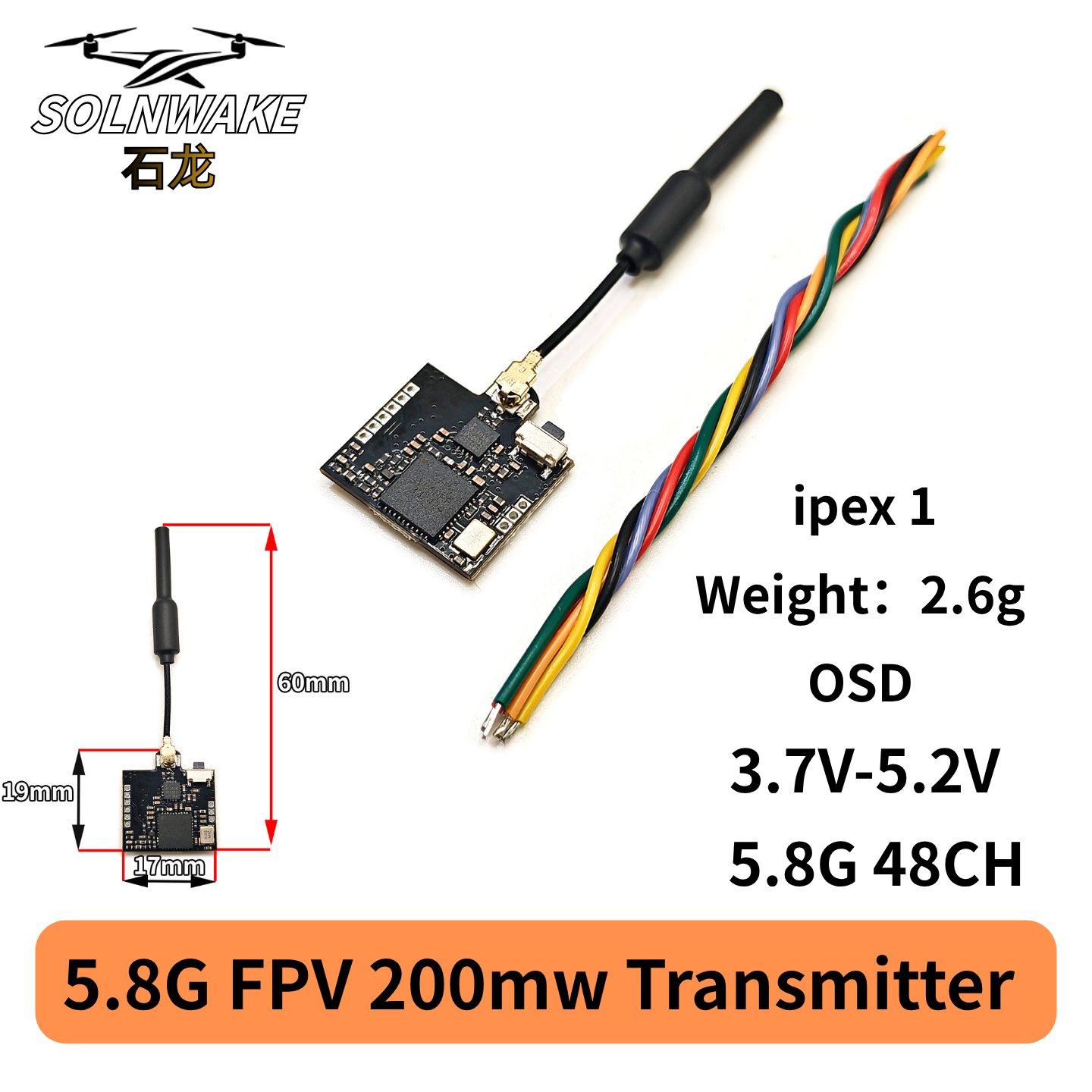 SLONWAKE Nano 5.8G 48CH 200mW  – Drone Rc Diy Bewertung und Preis