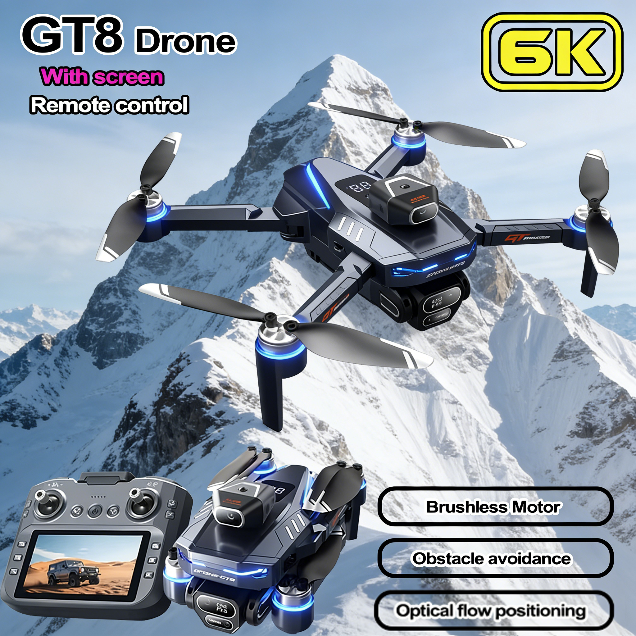 New Original GT8 Drone 4K Prof – Drone Gt8 Rc Bewertung und Preis